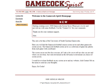 Tablet Screenshot of gamecockspirit.com